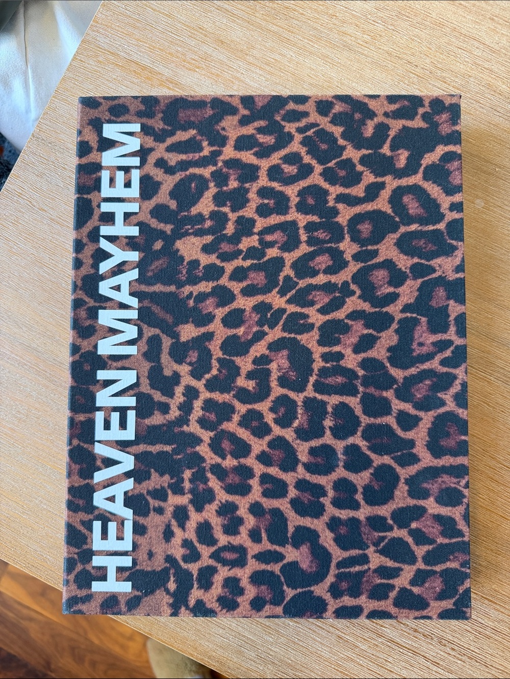 HEAVEN MAYHEM Leopard Print Book/Box - Brown & Black
